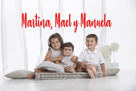 Martina,  Mael y Manuela